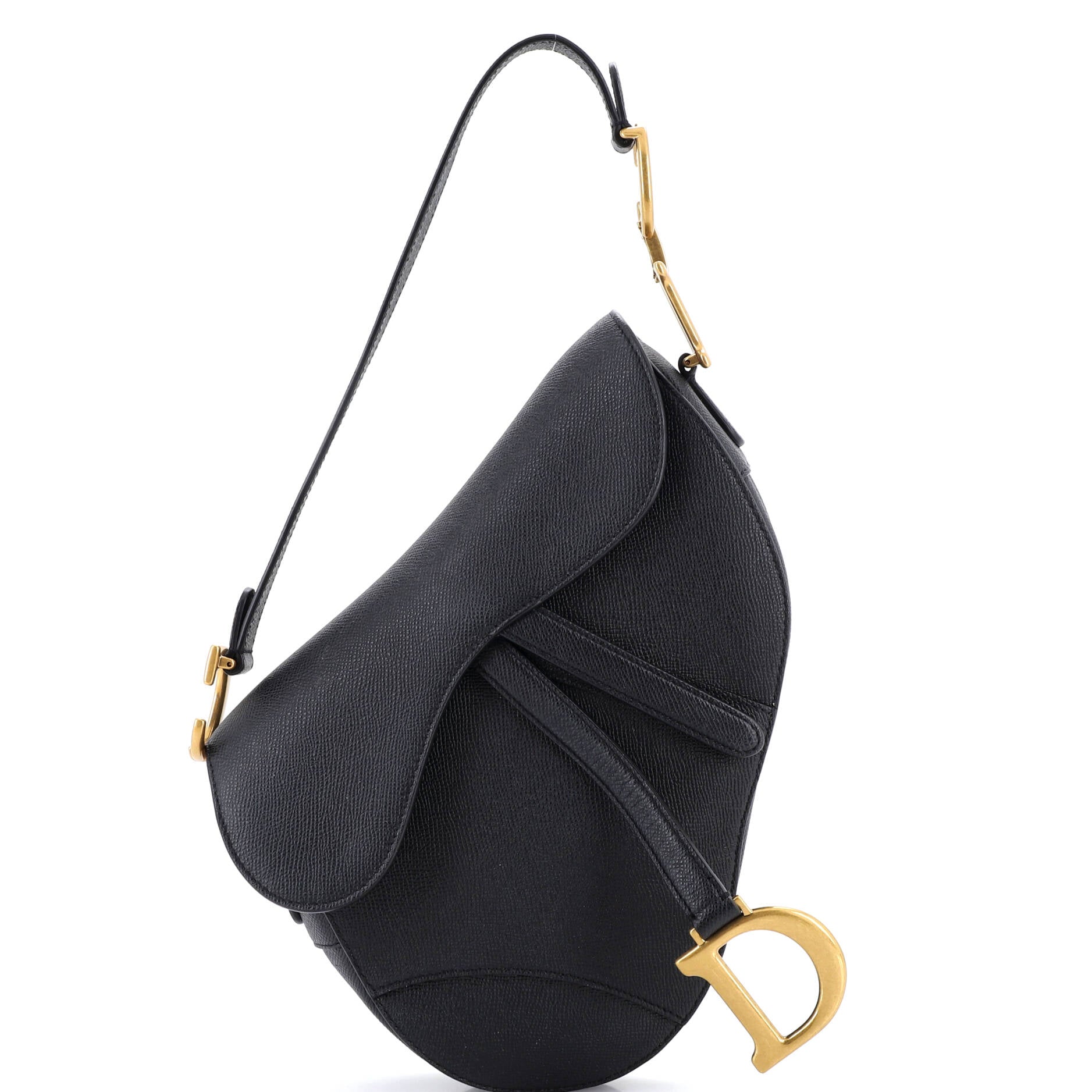 Saddle Handbag Leather Medium