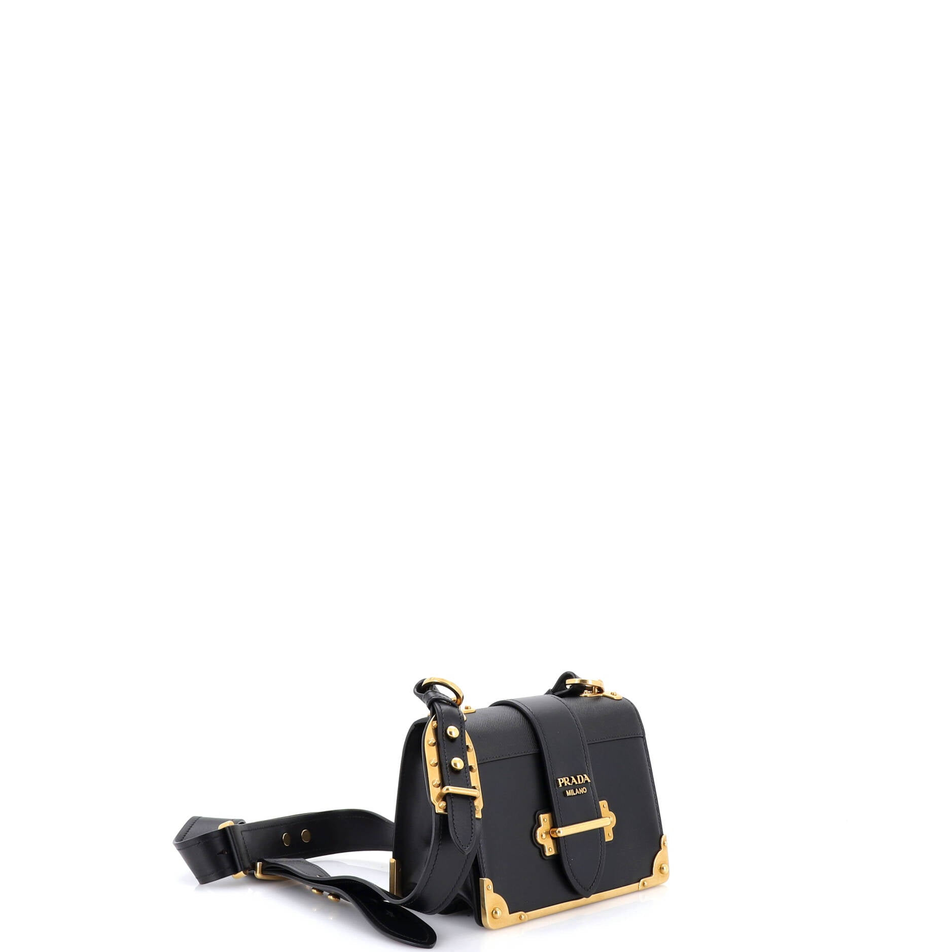 Cahier Crossbody Bag Leather and Saffiano Leather Small