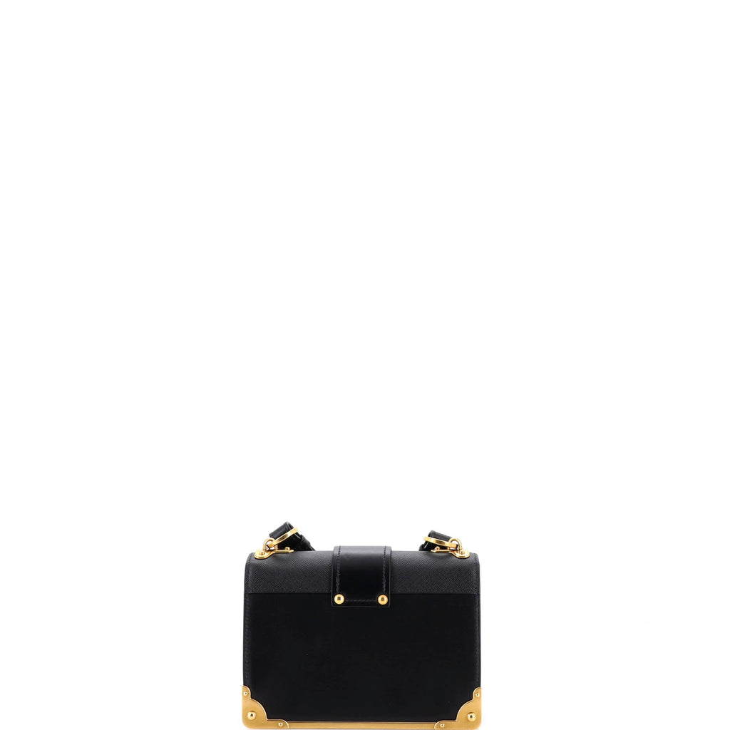 Cahier Crossbody Bag Leather and Saffiano Leather Small