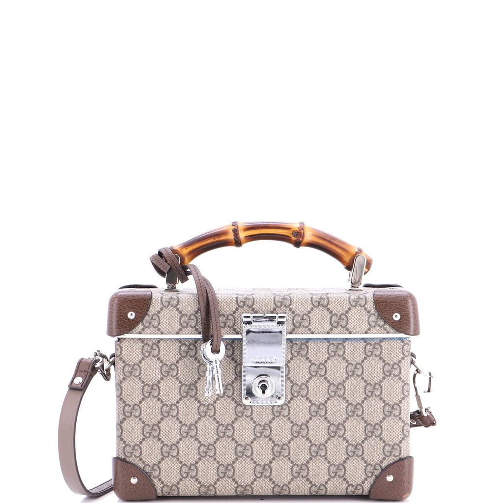 Bamboo Globe-Trotter Vanity Case GG Coated Canvas
