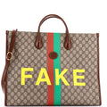 Fake/Not Convertible Open Tote Printed GG Coated Canvas Large