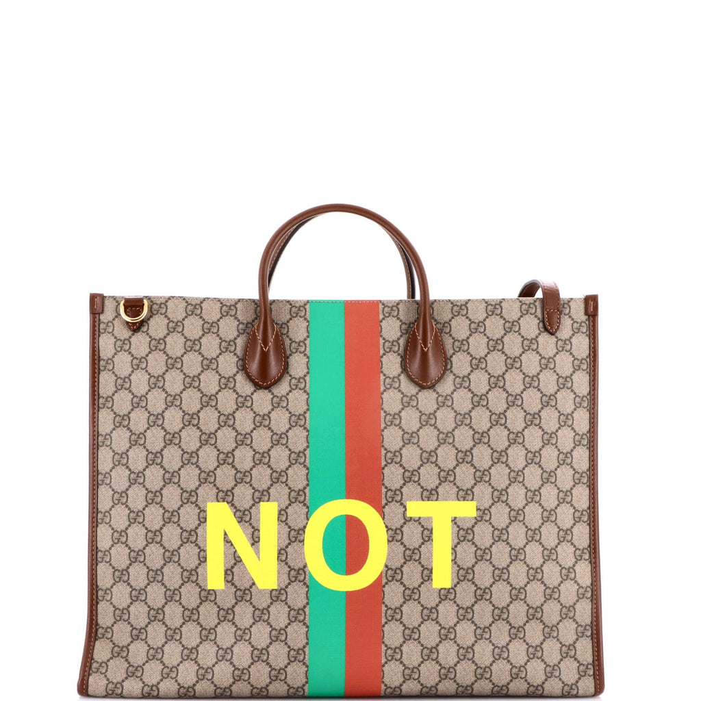 Fake/Not Convertible Open Tote Printed GG Coated Canvas Large