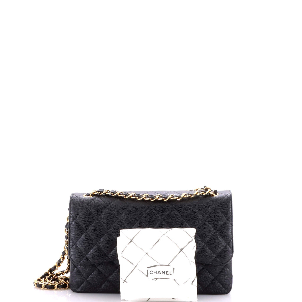Classic Double Flap Bag Quilted Caviar Jumbo