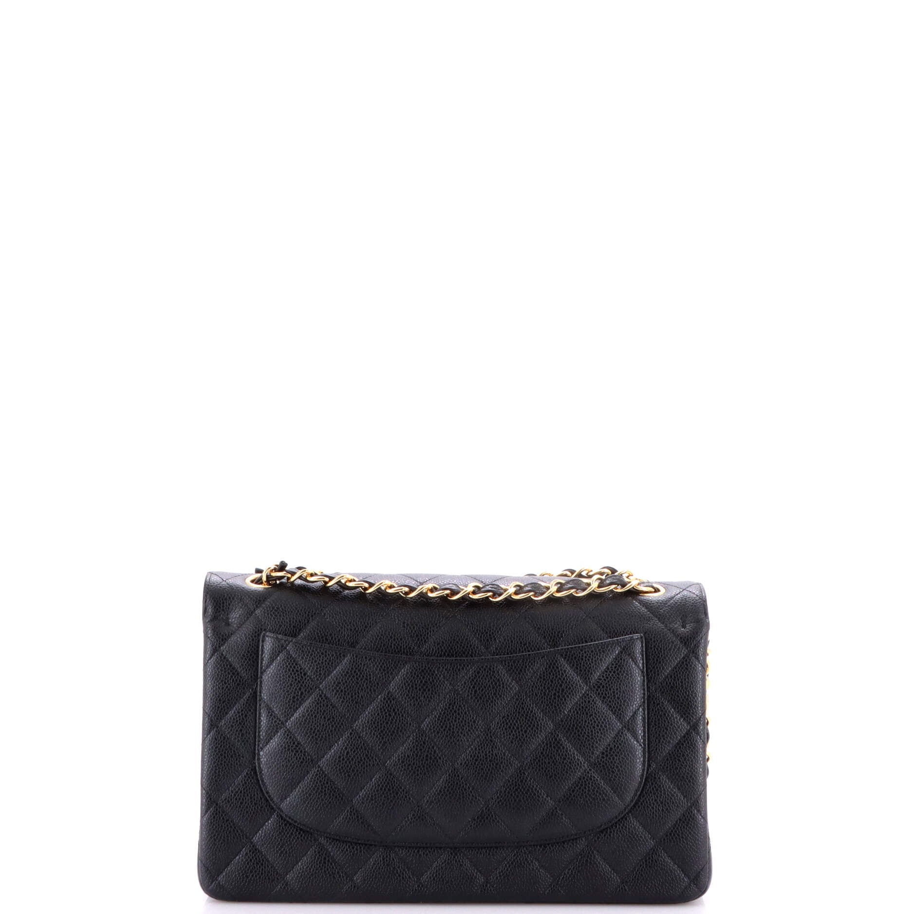 Classic Double Flap Bag Quilted Caviar Jumbo