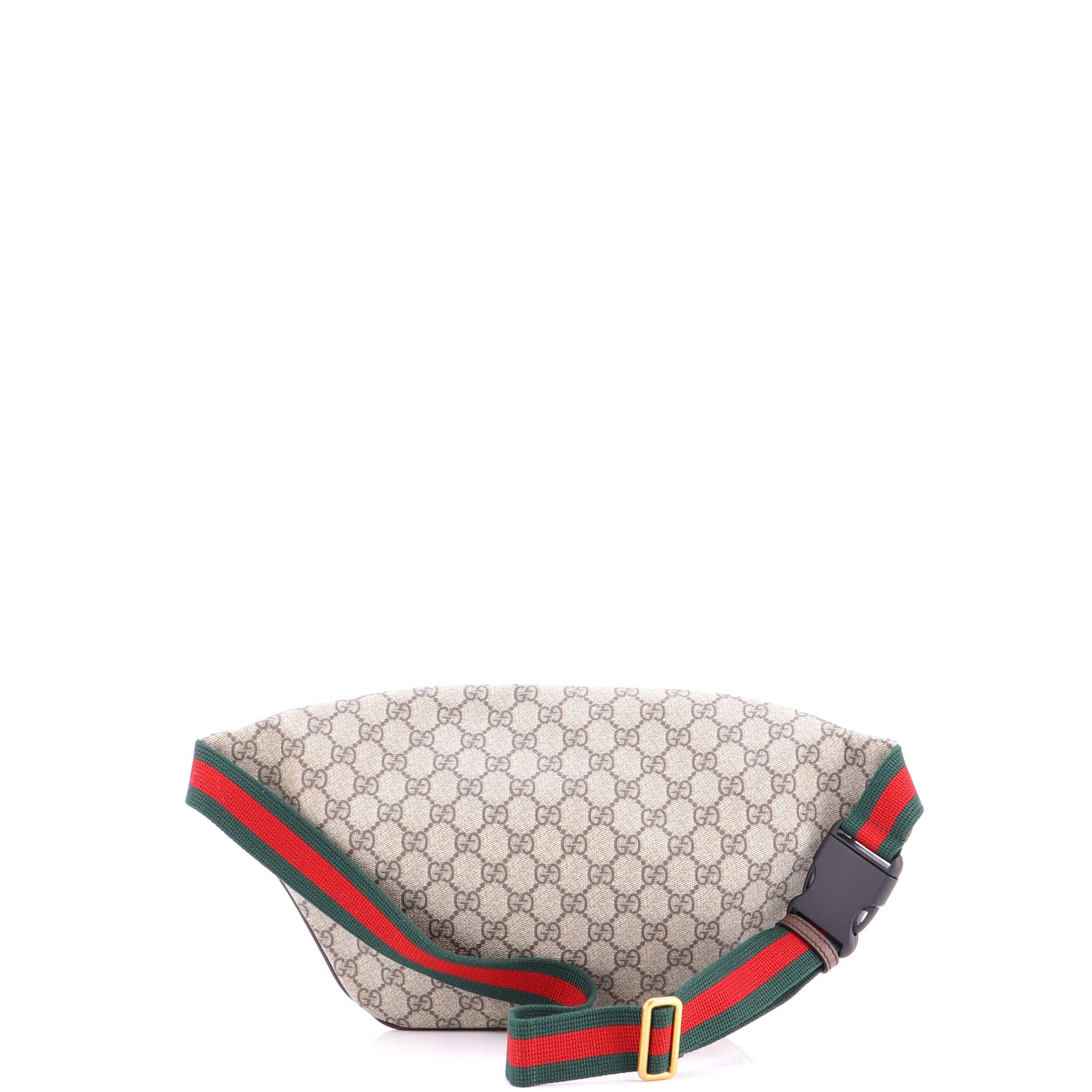 Courrier Zip Belt Bag GG Coated Canvas with Applique