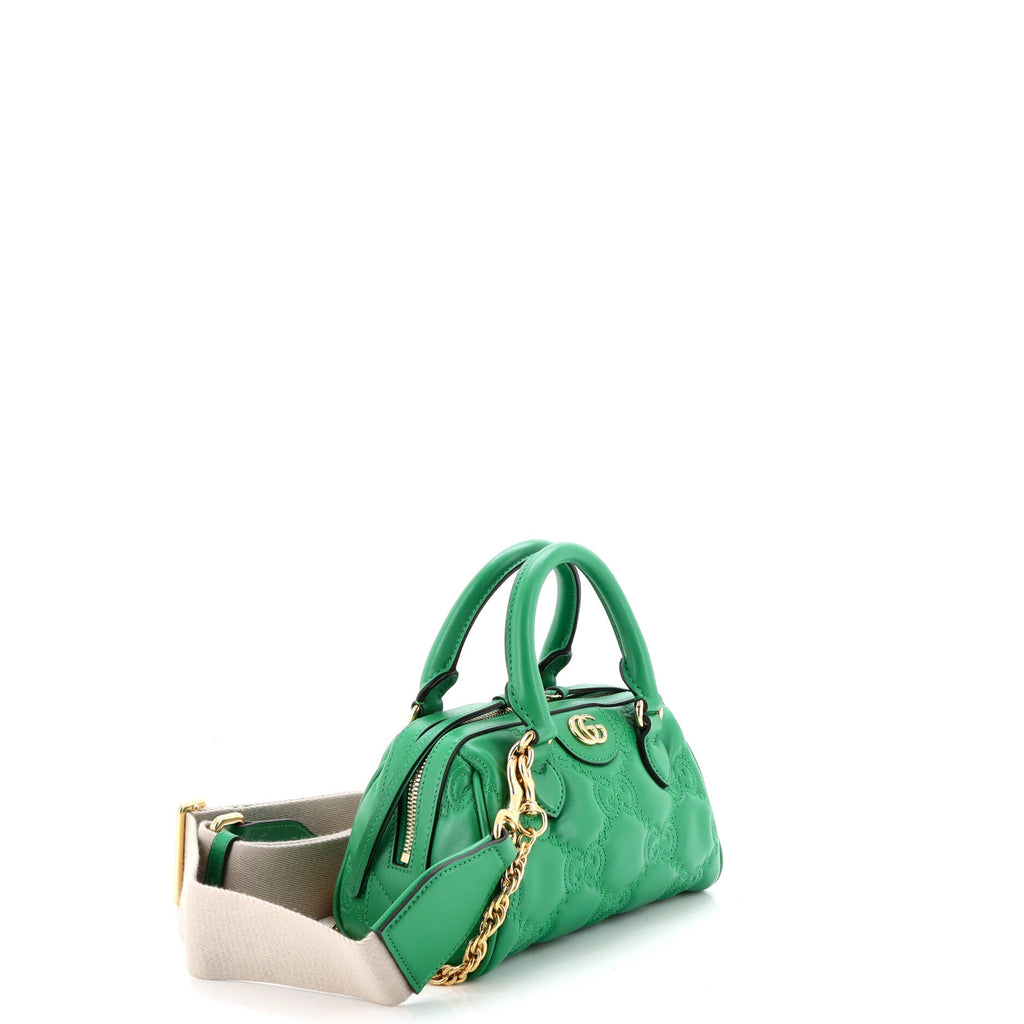 Ophidia Convertible Boston Top Handle Bag GG Matelasse Leather Mini