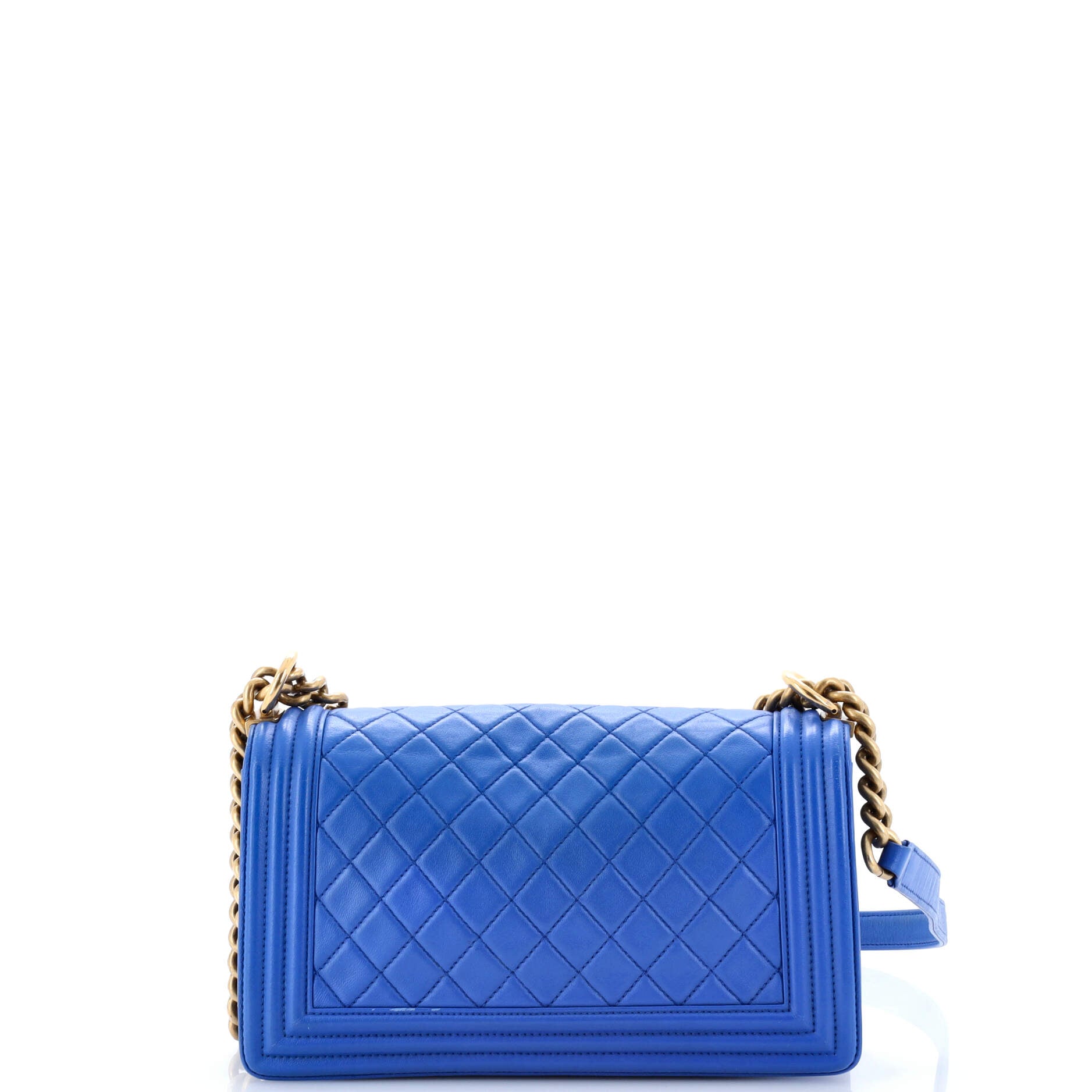 Boy Flap Bag Quilted Lambskin Old Medium