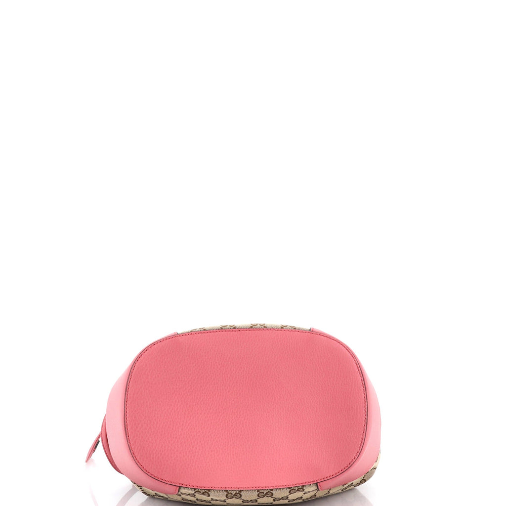 Classic Bucket Bag GG Canvas with Leather Medium