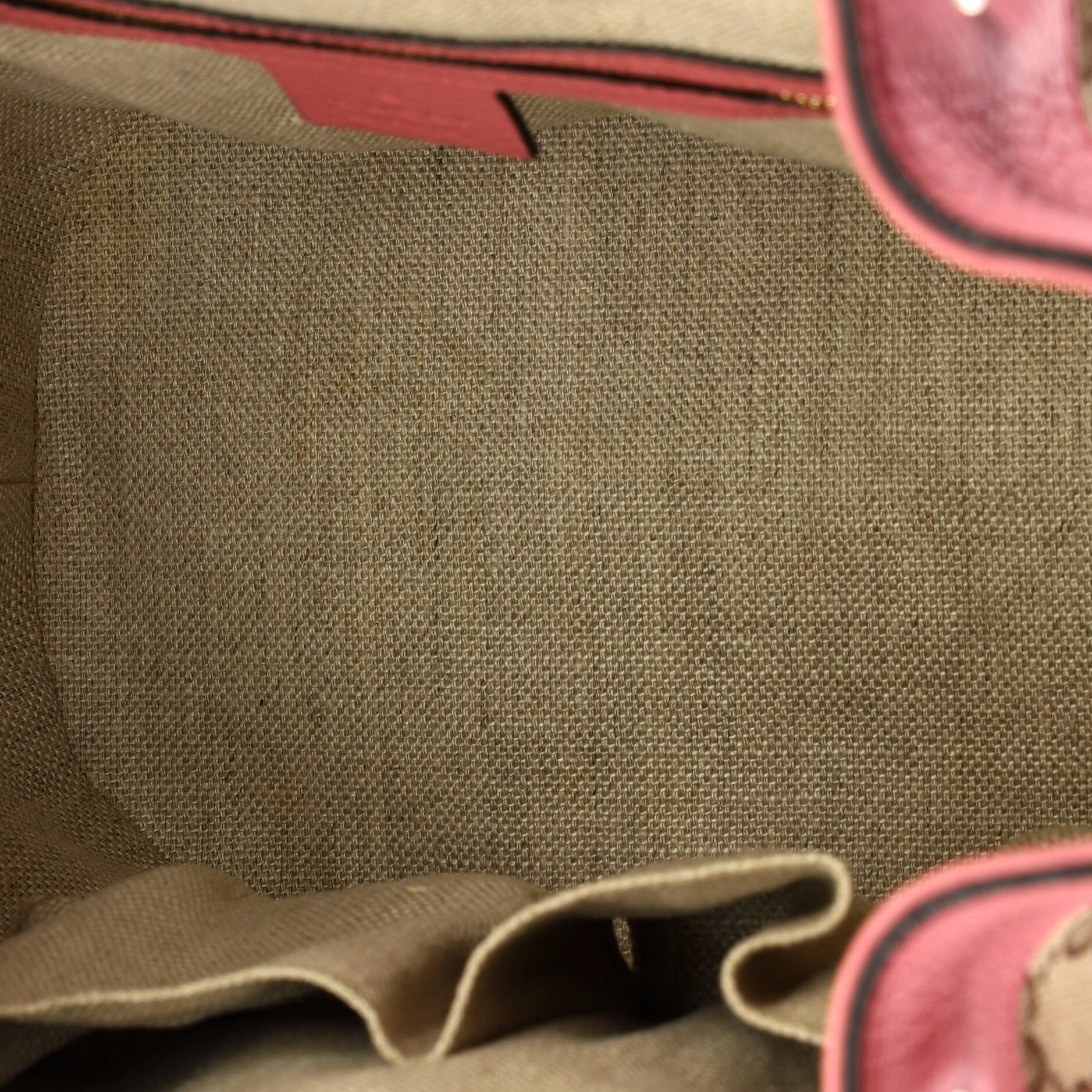 Classic Bucket Bag GG Canvas with Leather Medium