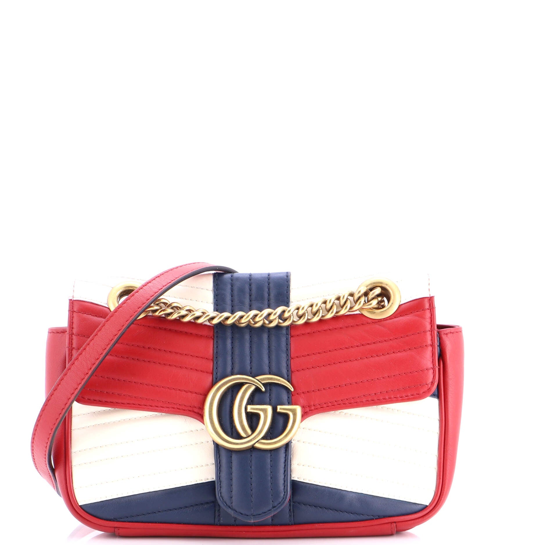 GG Marmont Flap Bag Matelasse Leather Small