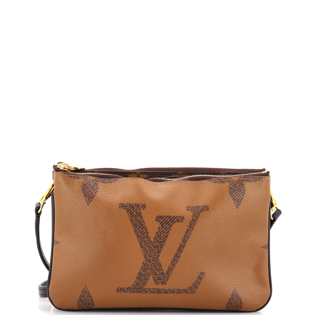 Double Zip Pochette Reverse Monogram Giant