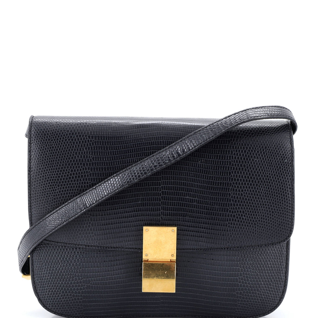 Classic Box Bag Lizard Medium