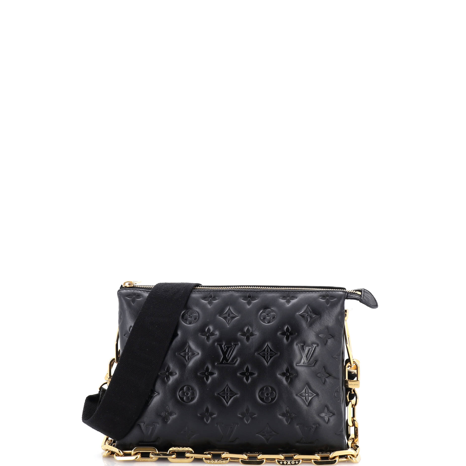 Coussin Bag Monogram Embossed Lambskin PM