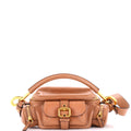 Buckle Zip Camera Bag Leather Small