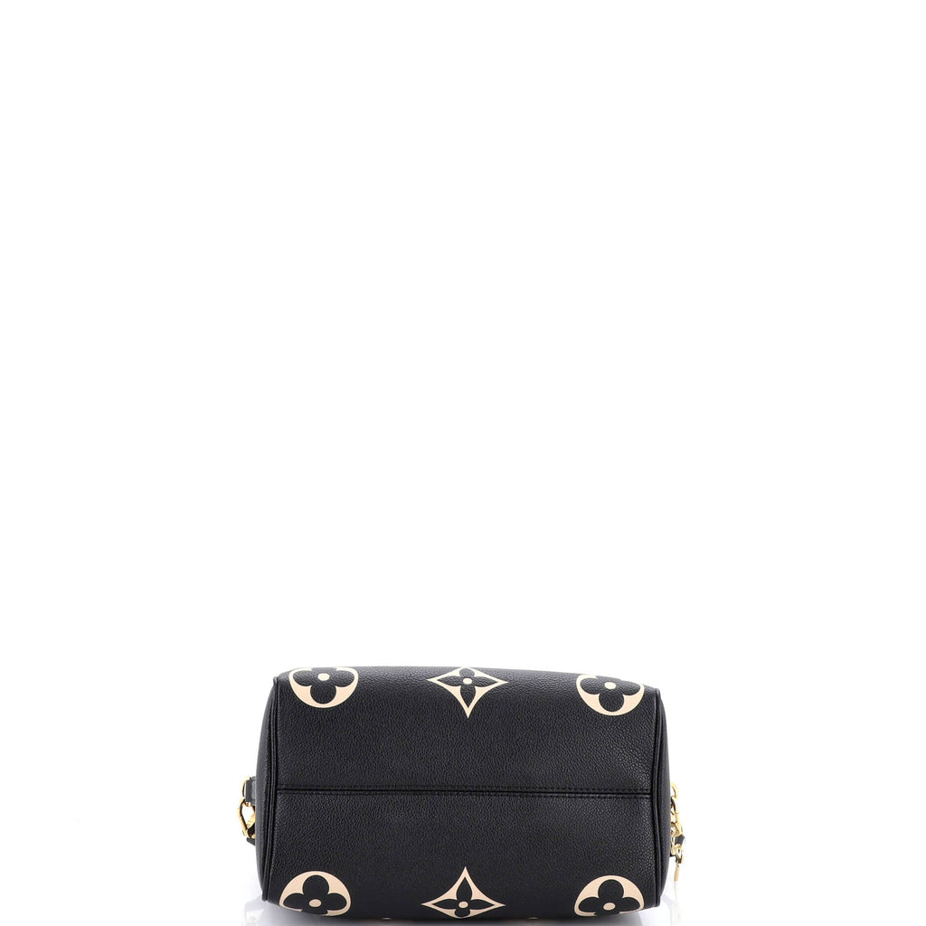 Speedy Bandouliere Bag Bicolor Monogram Empreinte Giant 25