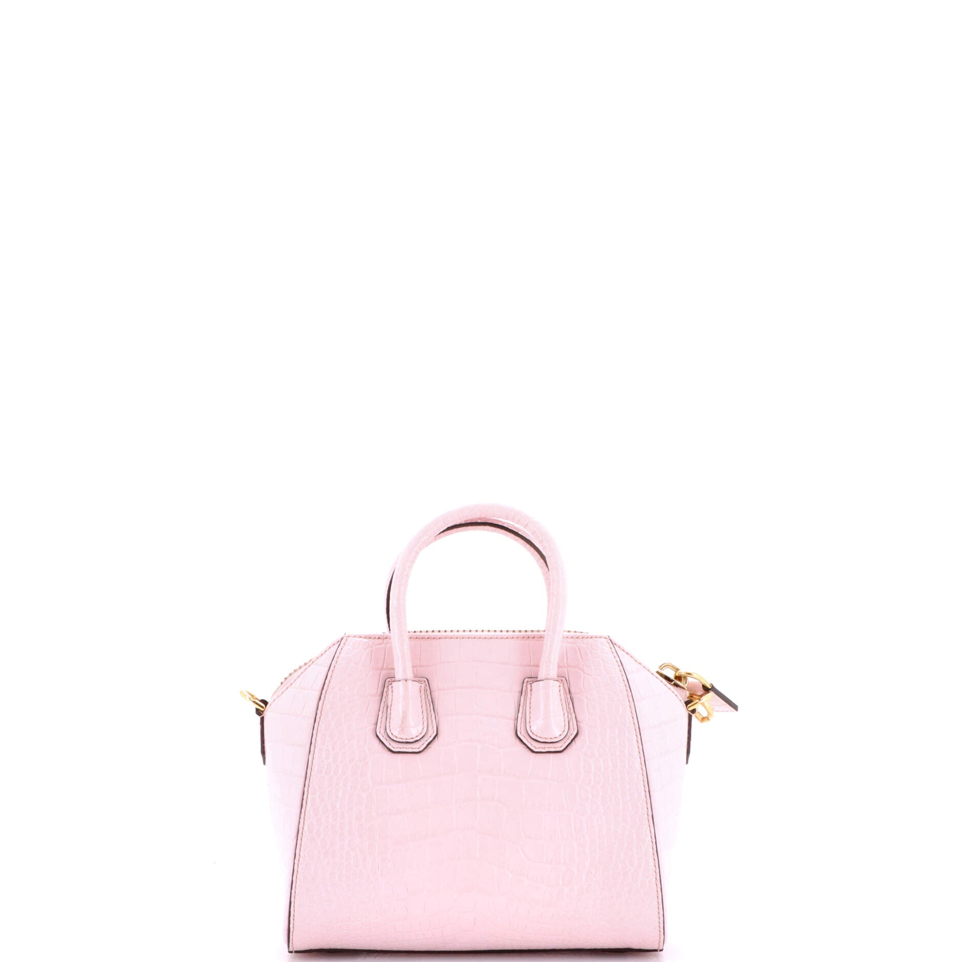 Antigona Bag Crocodile Embossed Leather Mini
