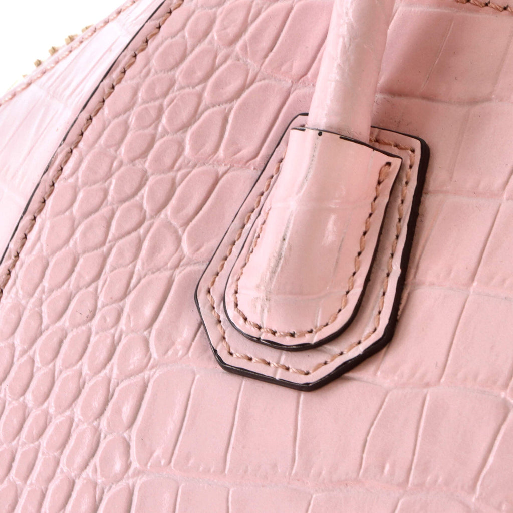 Antigona Bag Crocodile Embossed Leather Mini