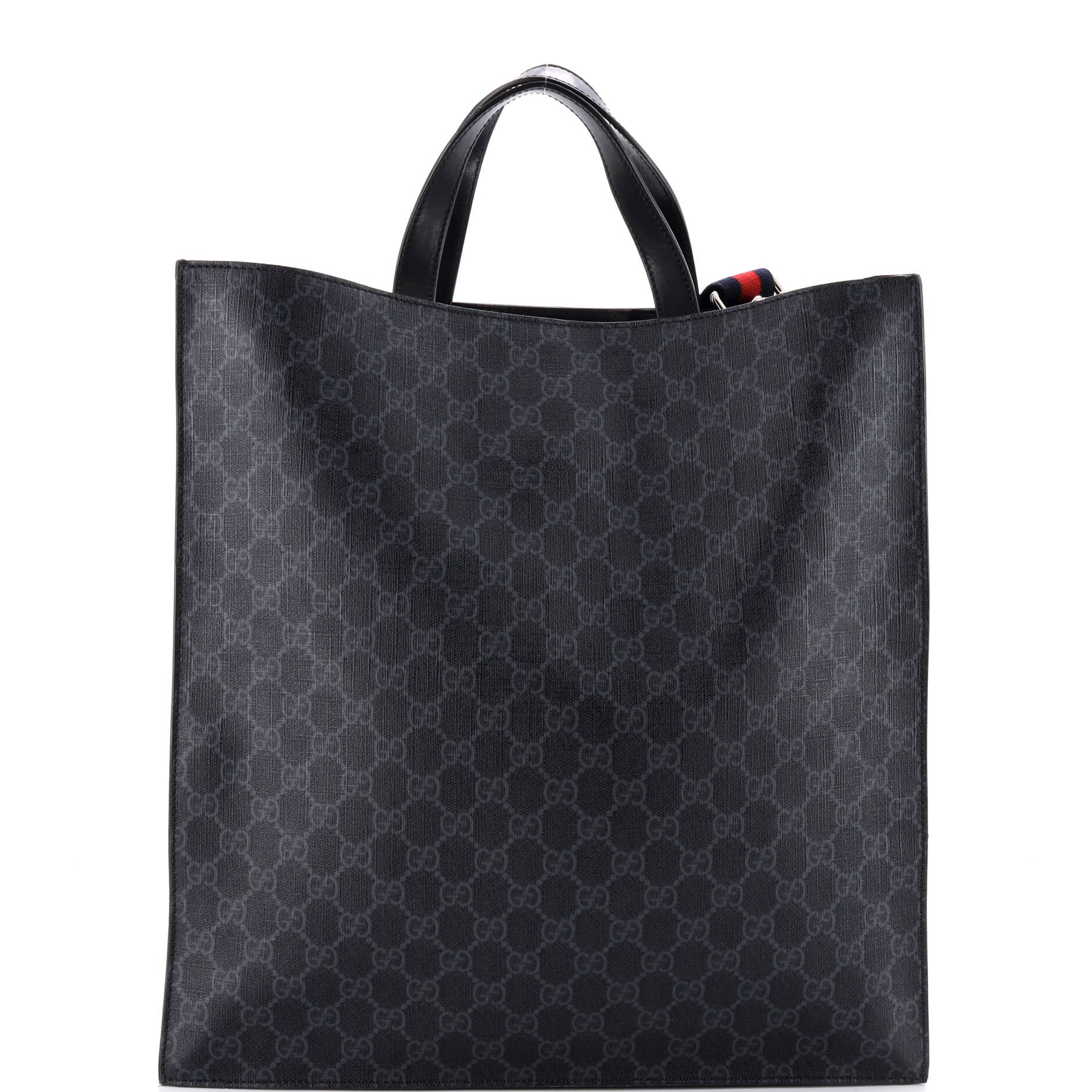Courrier Convertible Soft Open Tote GG Coated Canvas with Applique North South