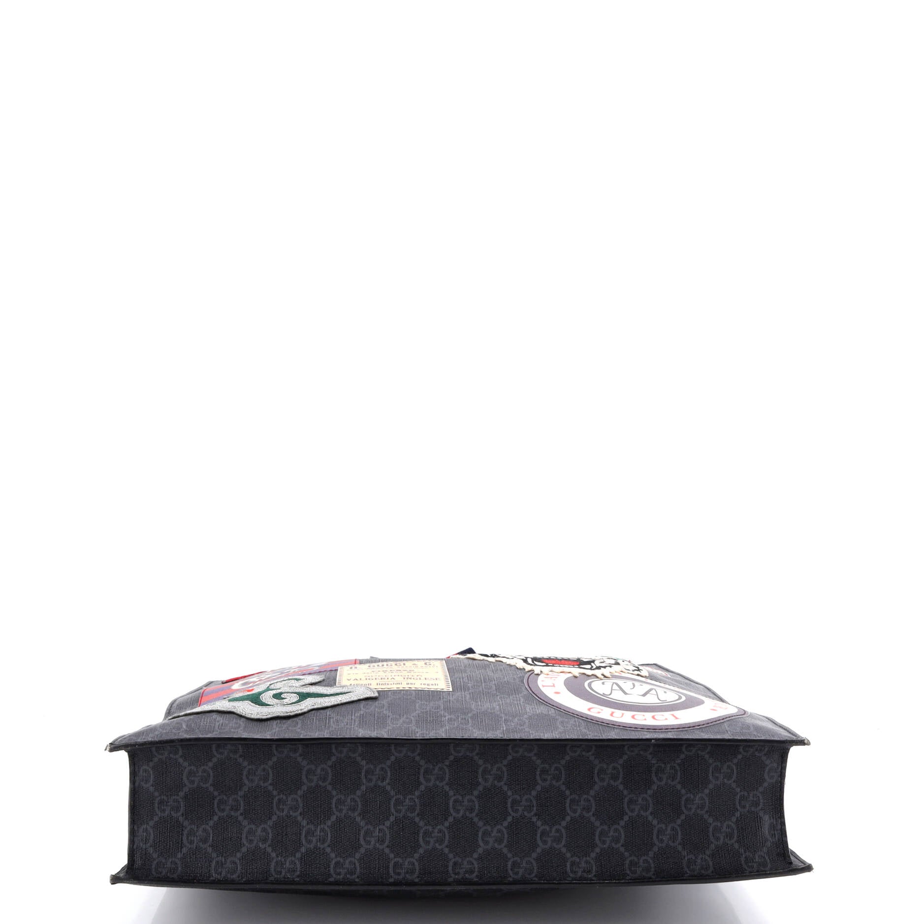 Courrier Convertible Soft Open Tote GG Coated Canvas with Applique North South