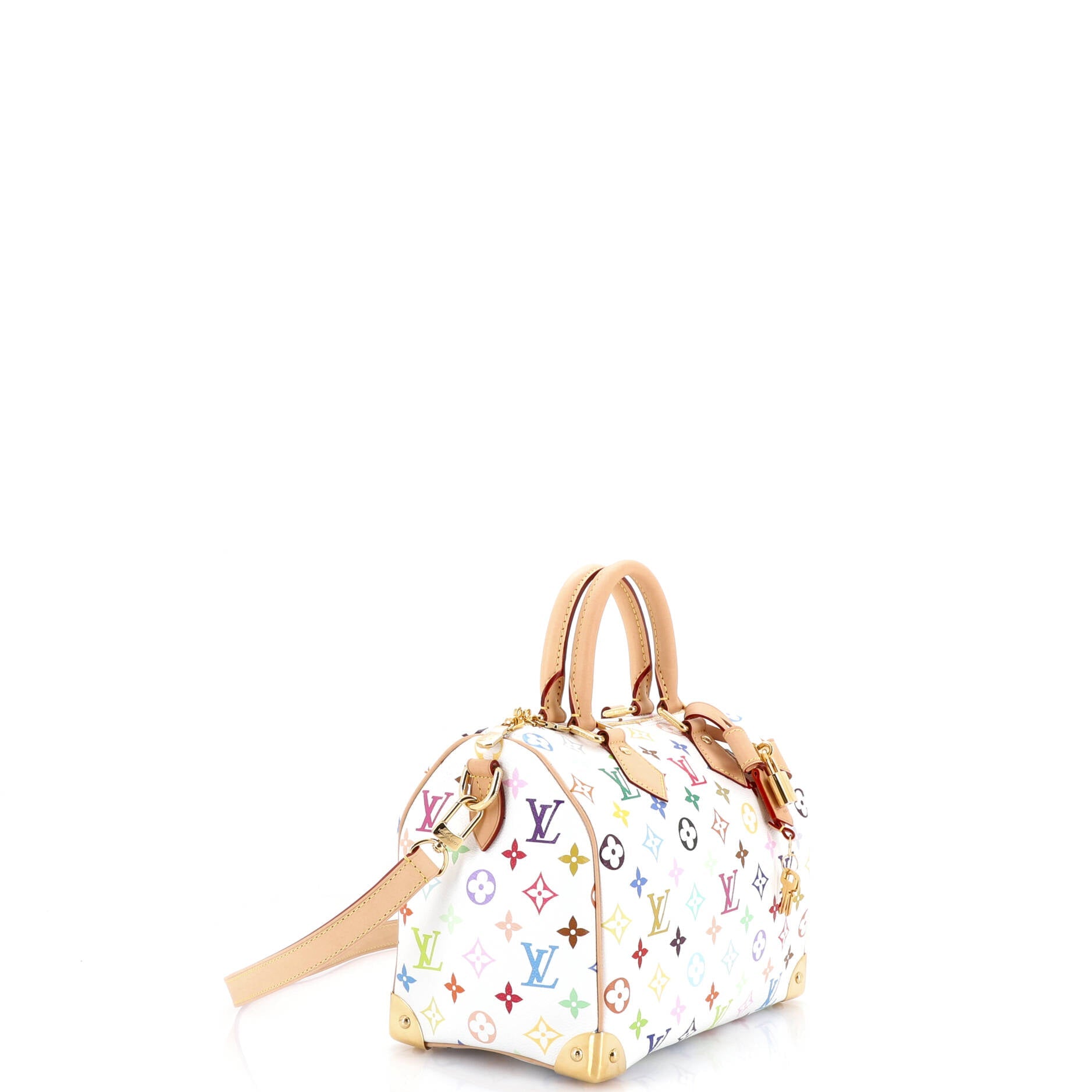 x Takashi Murakami Speedy Soft Bandouliere Bag Monogram Multicolor 25