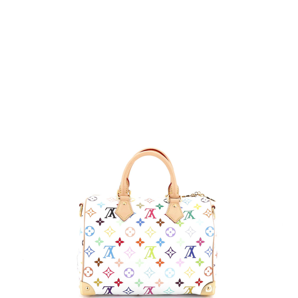 x Takashi Murakami Speedy Soft Bandouliere Bag Monogram Multicolor 25