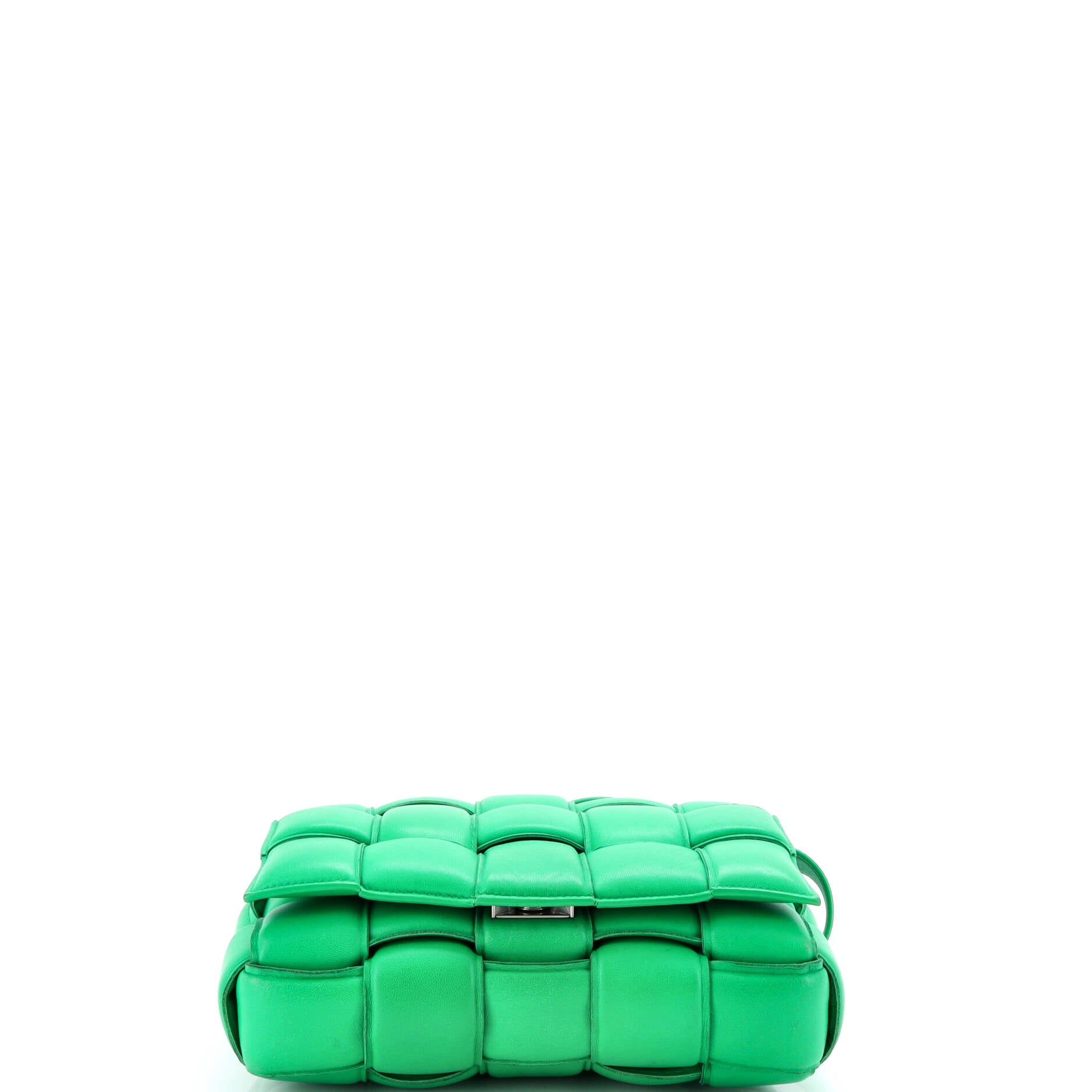Cassette Crossbody Bag Padded Maxi Intrecciato Leather