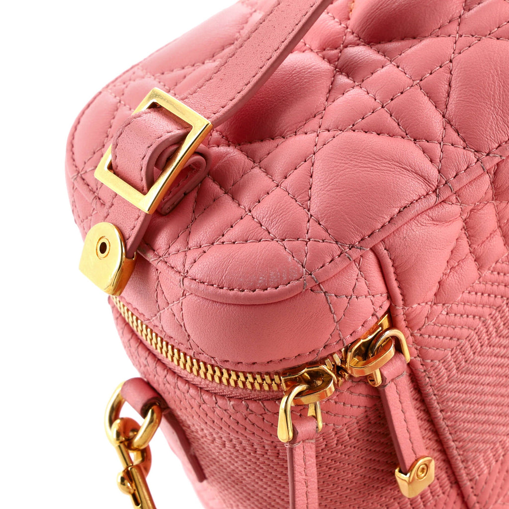 DiorTravel Convertible Vanity Case Cannage Quilt Lambskin Small