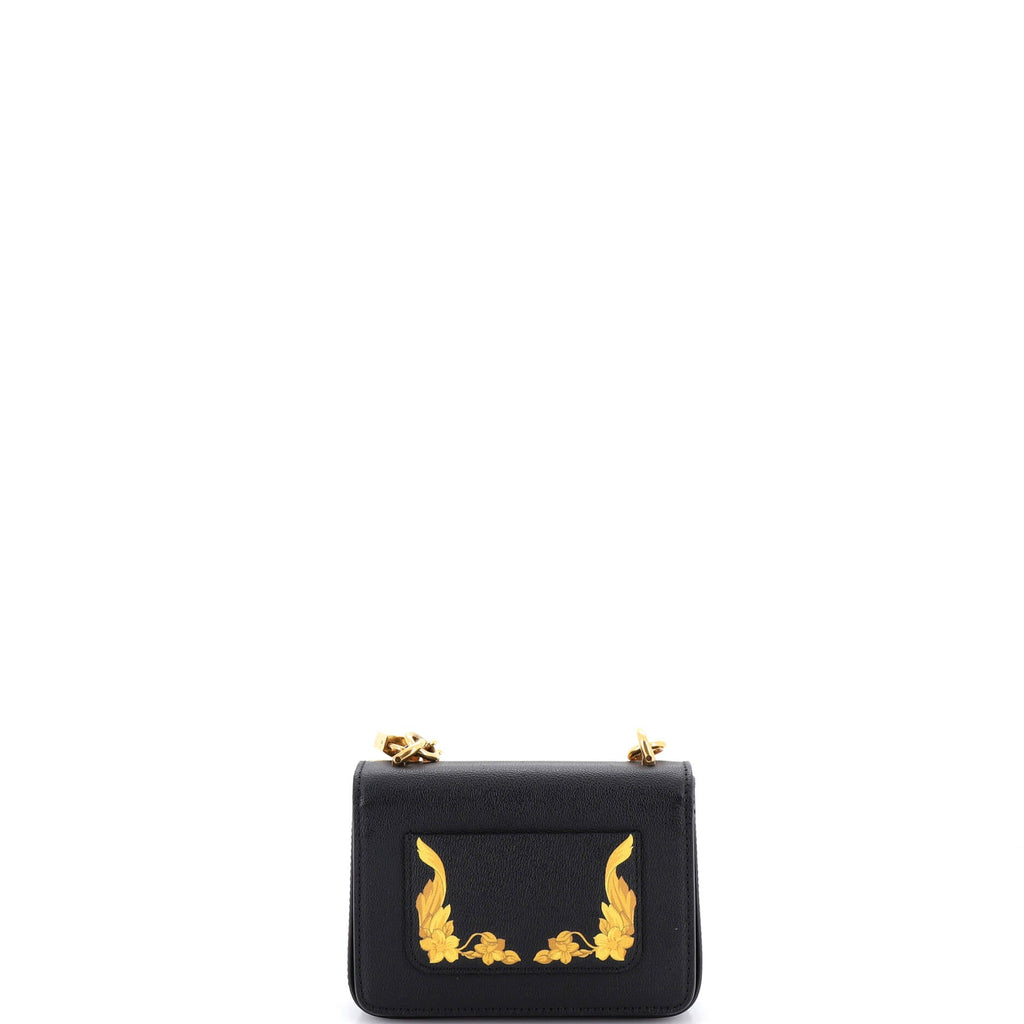 Medusa Padlock Icon Flap Bag Printed Leather Small