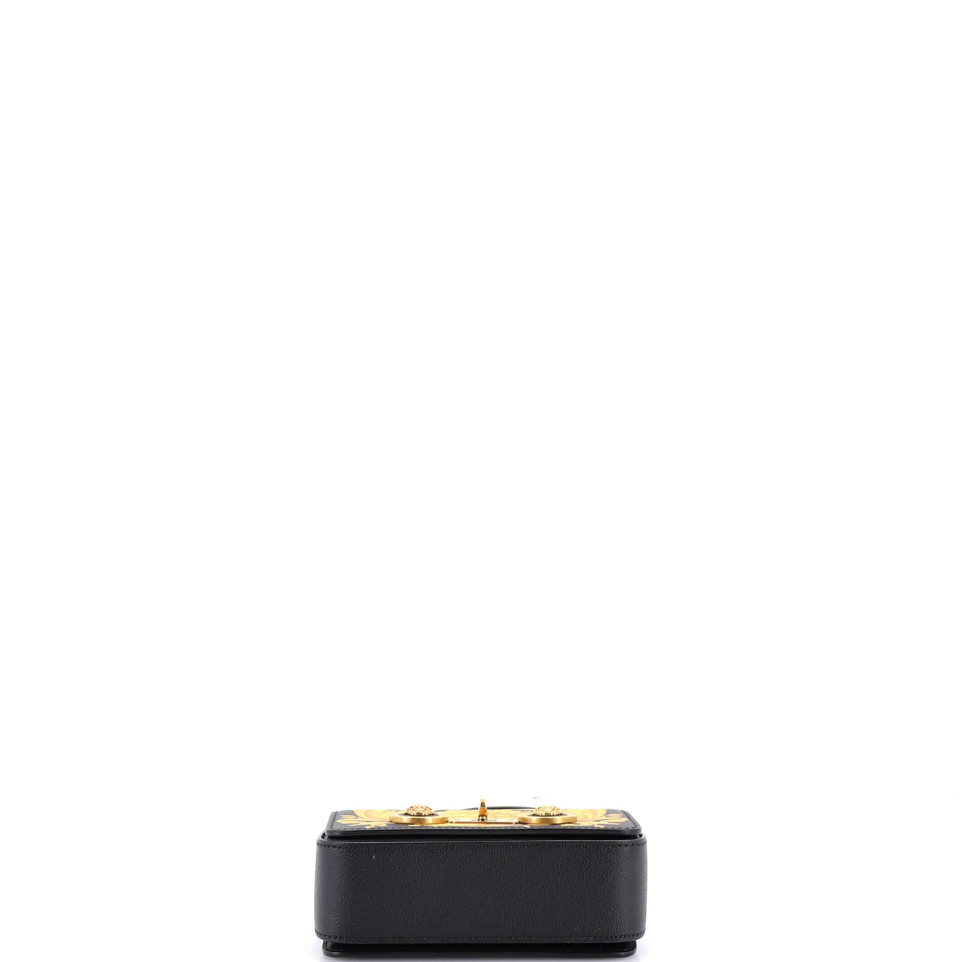 Medusa Padlock Icon Flap Bag Printed Leather Small