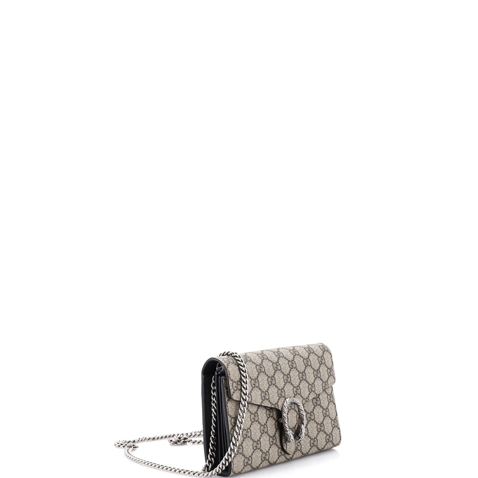 Dionysus Chain Wallet GG Coated Canvas Small