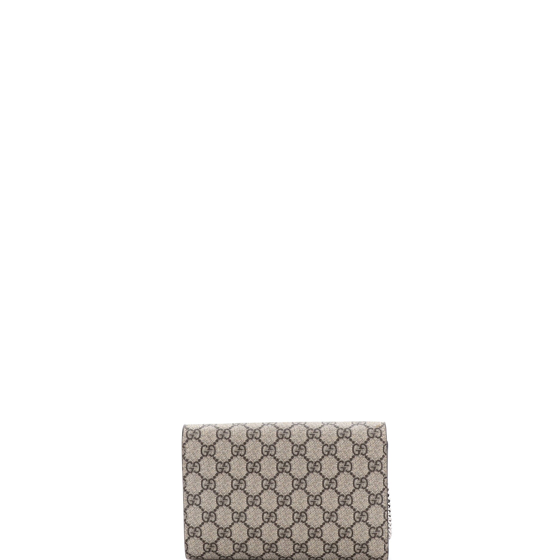 Dionysus Chain Wallet GG Coated Canvas Small