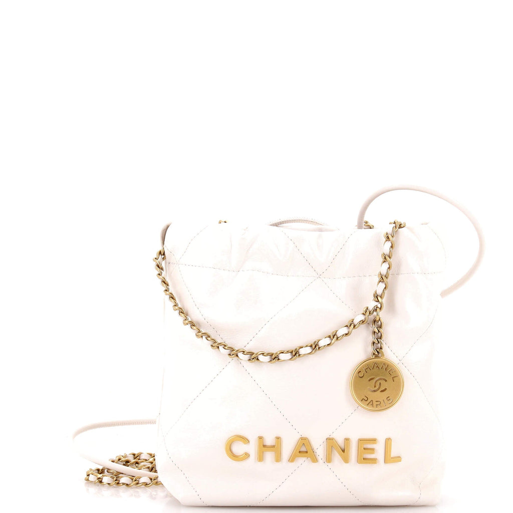 22 Chain Hobo Quilted Shaded Calfskin Mini