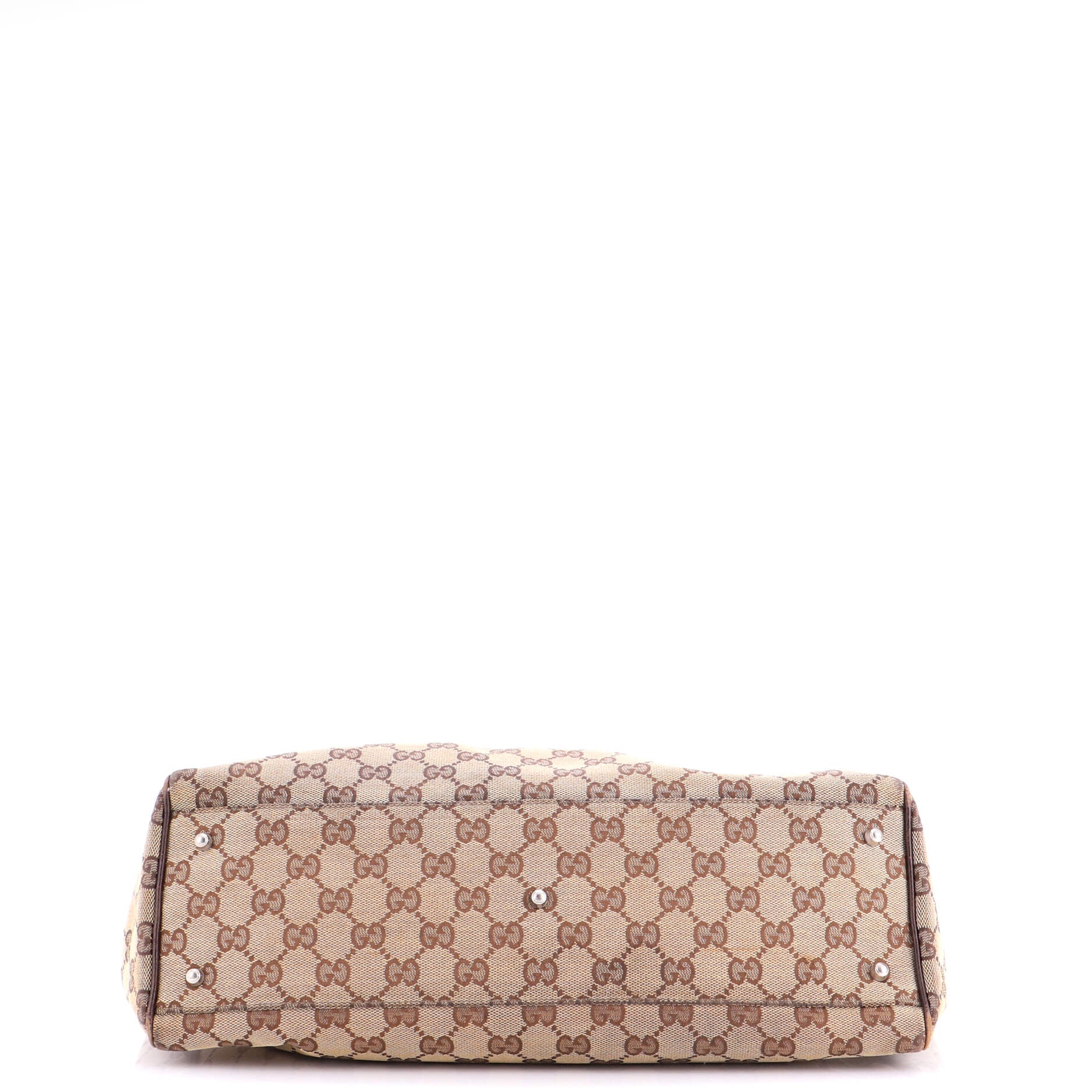 Web Handle Buckle Tote GG Canvas Large