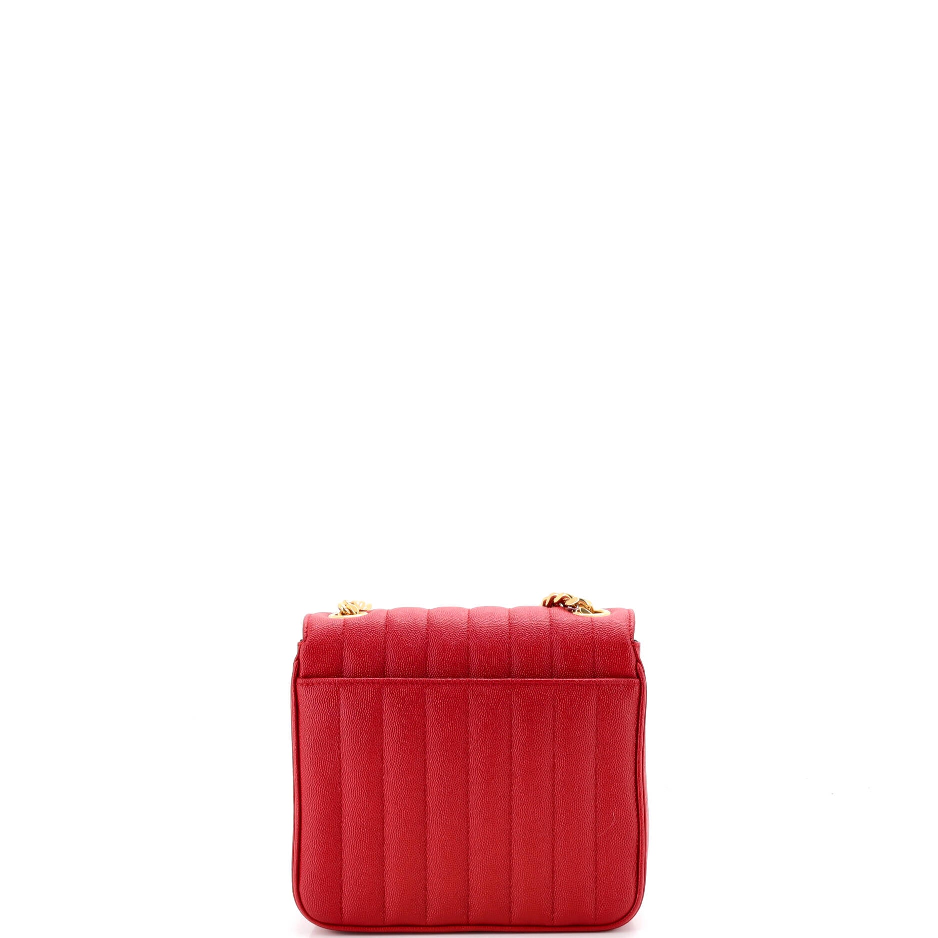 Vicky Crossbody Bag Vertical Quilted Grainy Leather Medium
