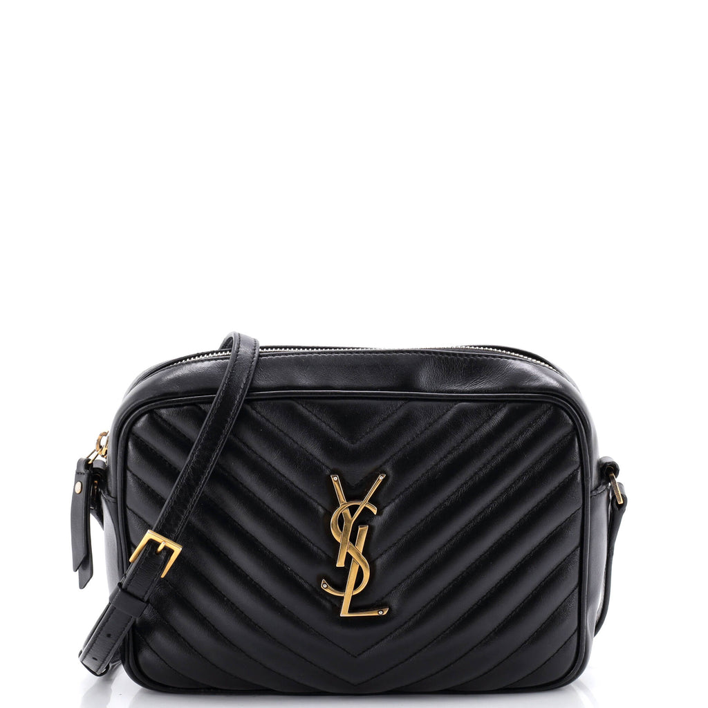 Lou Camera Bag Matelasse Chevron Leather Small