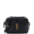 Lou Camera Bag Matelasse Chevron Leather Small