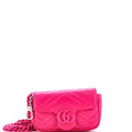 GG Marmont Monochrome Flap Bag Matelasse Leather Super Mini