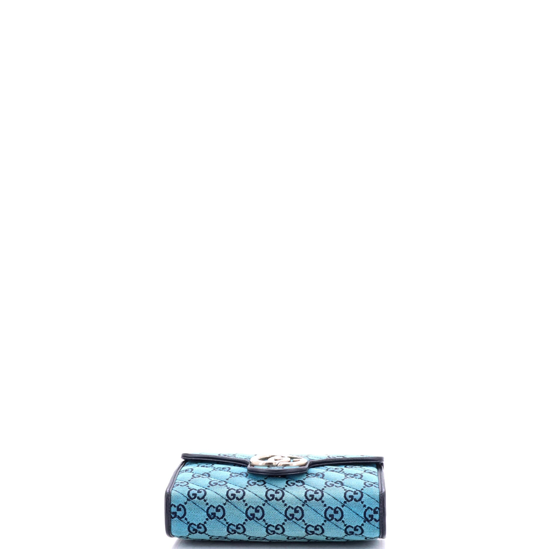 GG Marmont Chain Wallet Diagonal Quilted GG Canvas Mini