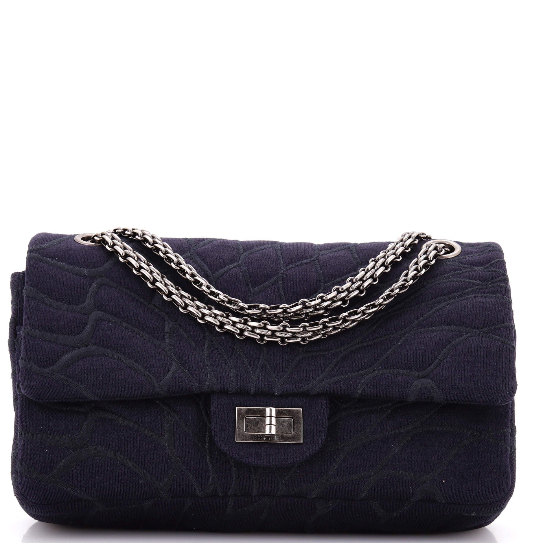 Reissue 2.55 Flap Bag Embroidered Jersey 225