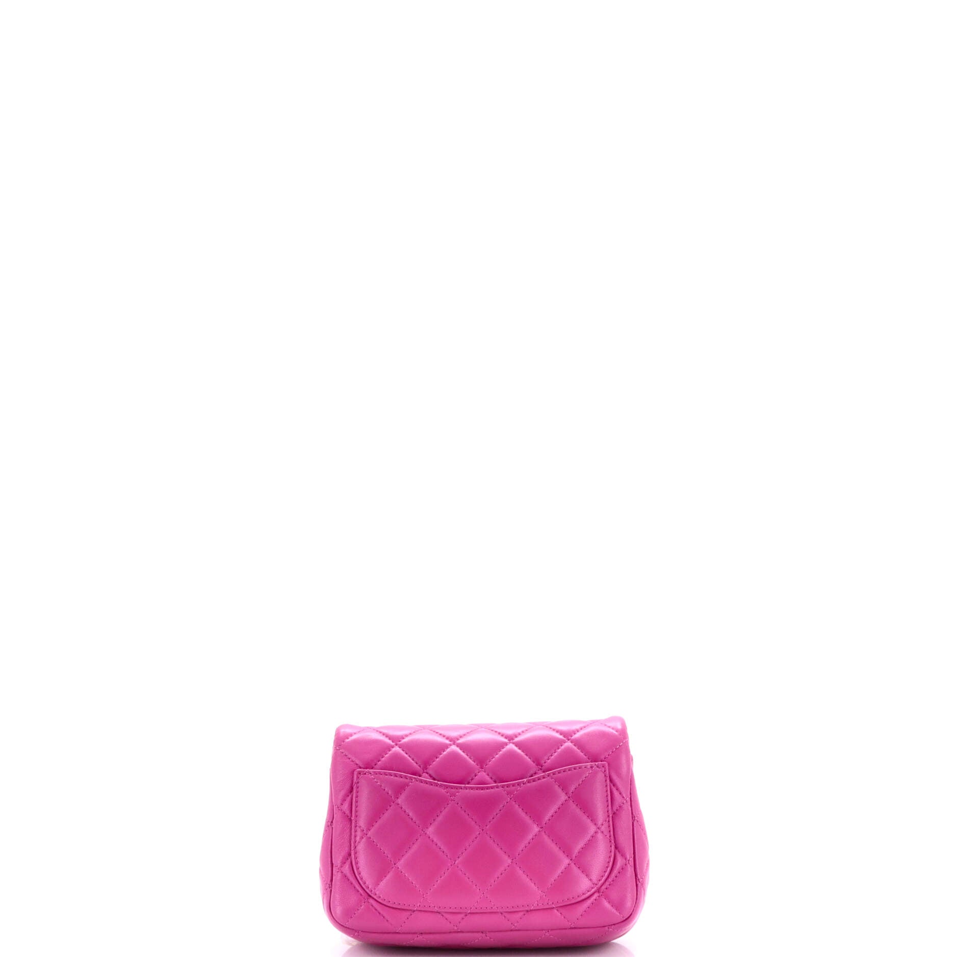 Pearl Crush Square Flap Bag Quilted Lambskin Mini