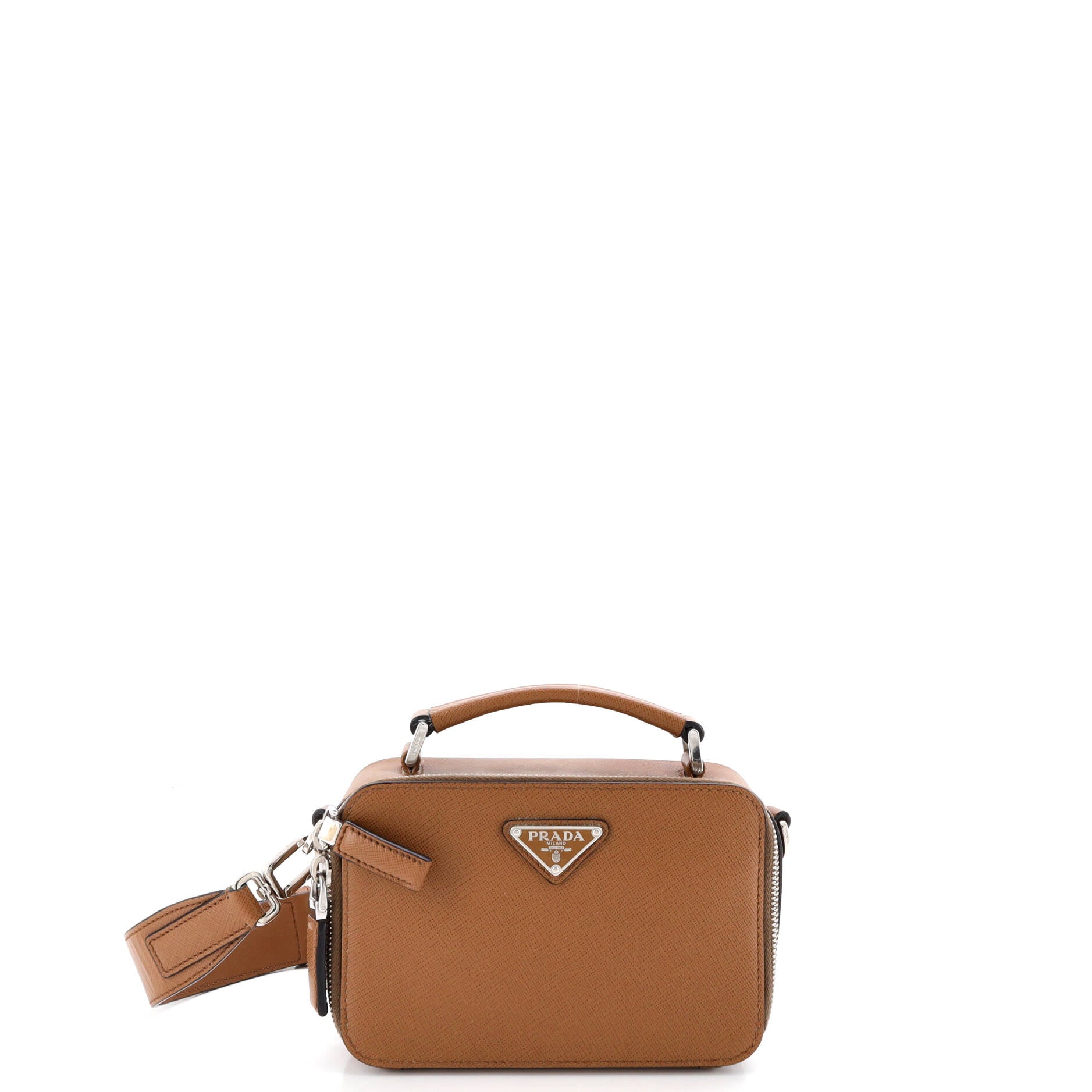 Brique Crossbody Bag Saffiano Leather Mini