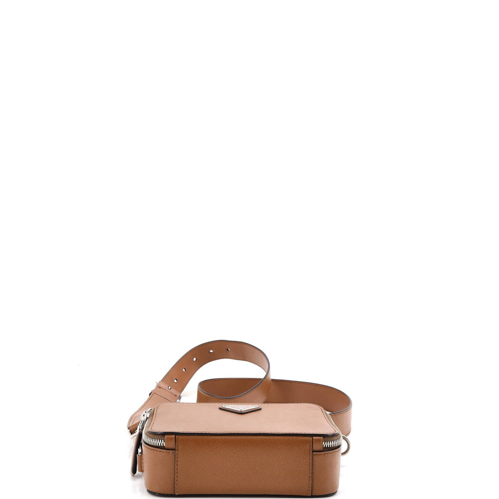 Brique Crossbody Bag Saffiano Leather Mini