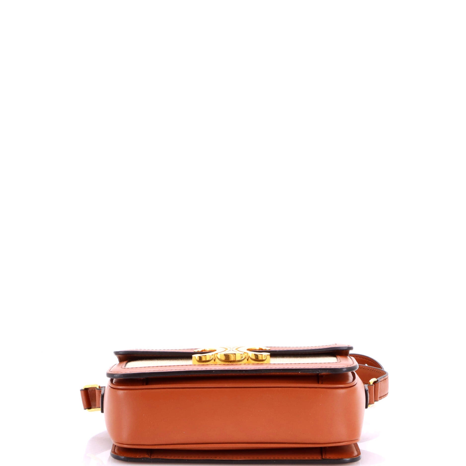 Triomphe Shoulder Bag Canvas with Leather Teen