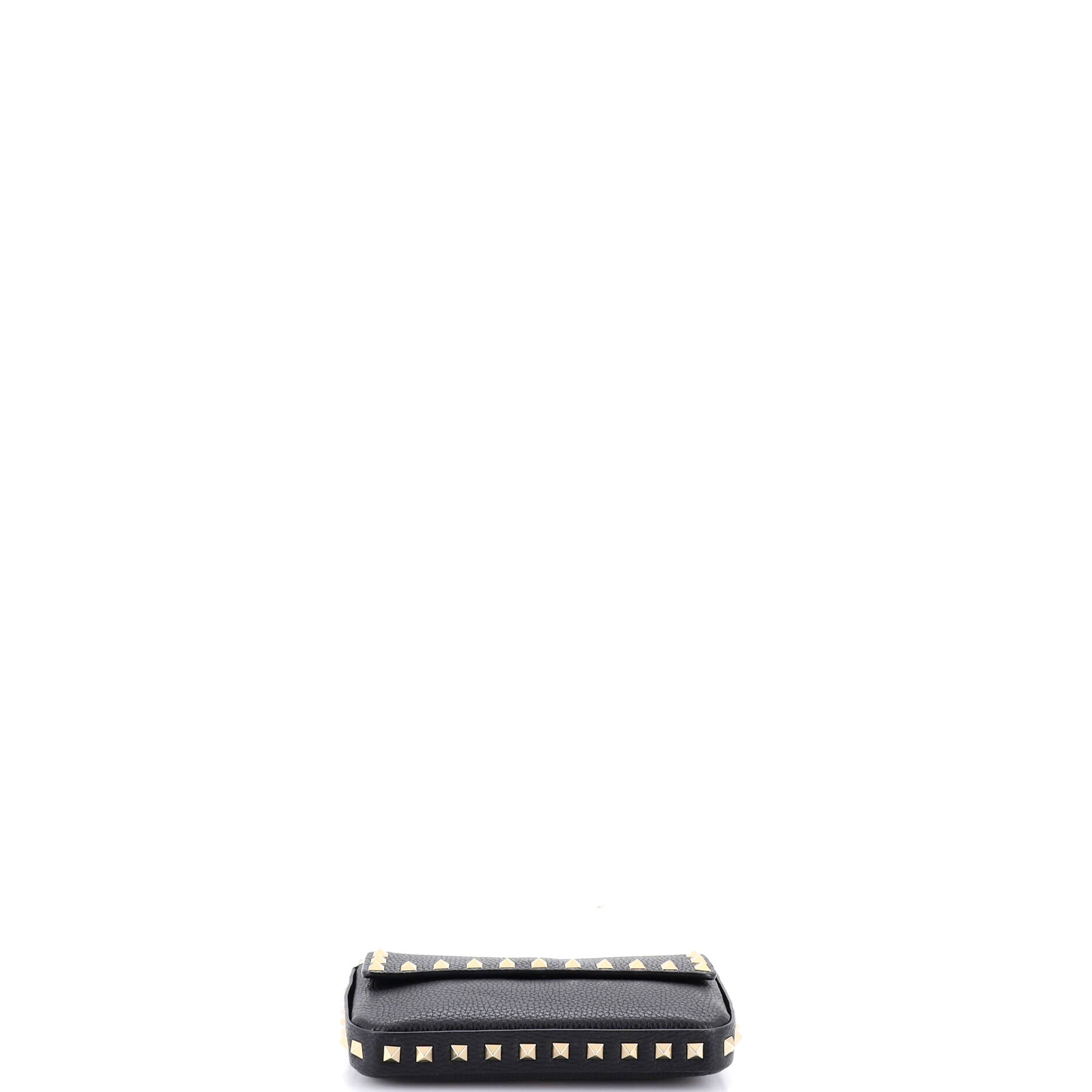 Rockstud Top Handle Crossbody Pouch Leather Mini