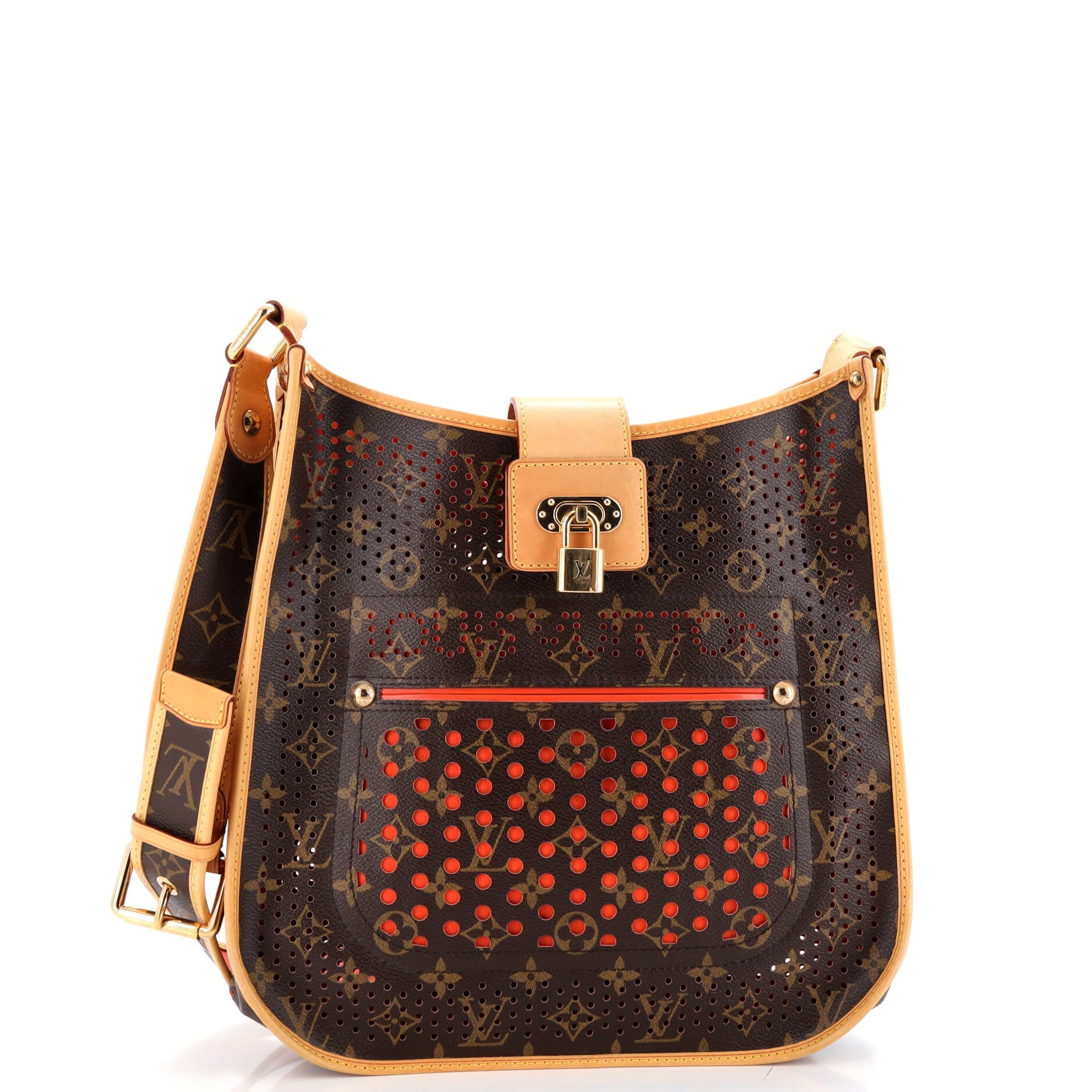 Musette Handbag Perforated Monogram Canvas