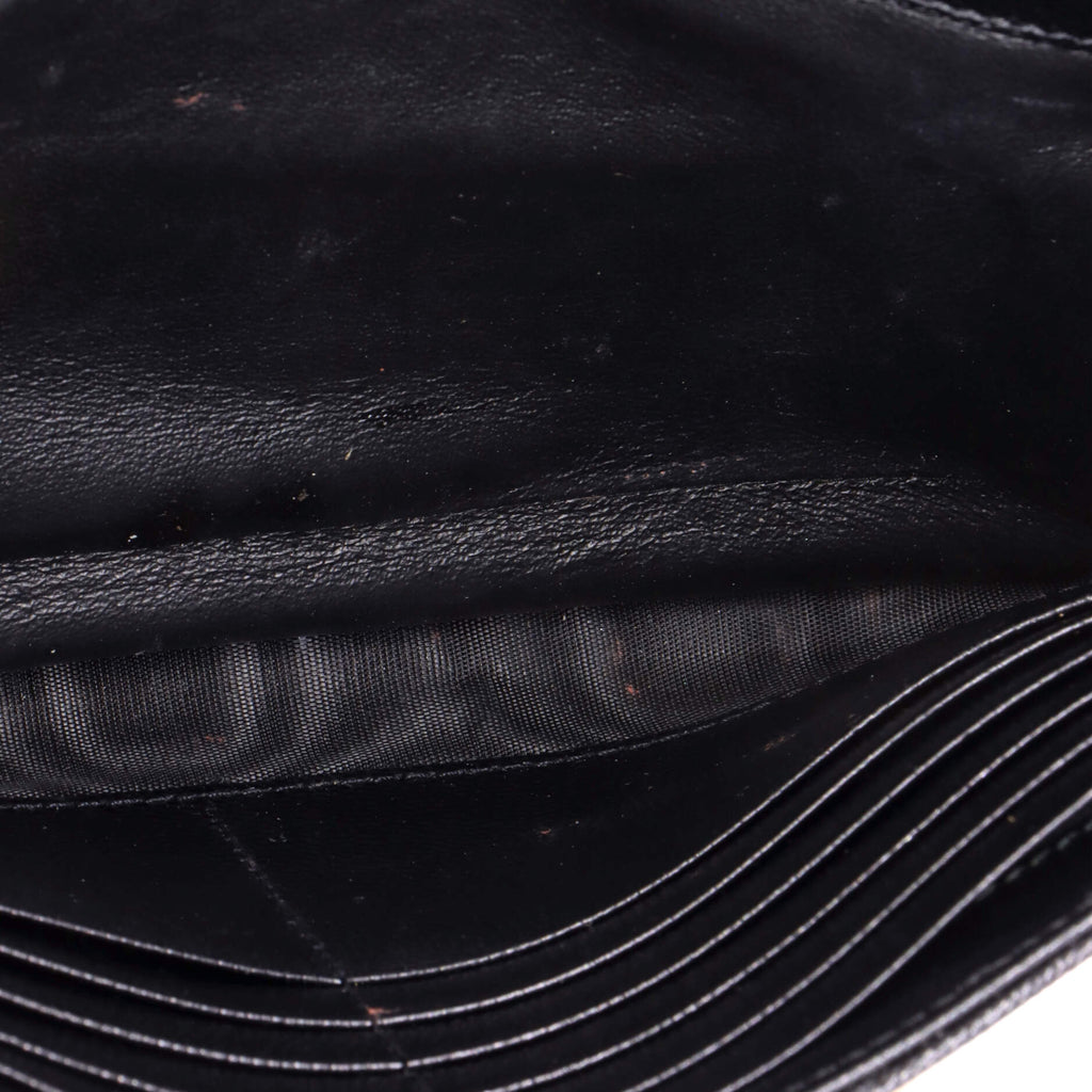 Classic Monogram Wallet on Chain Matelasse Chevron Leather Medium