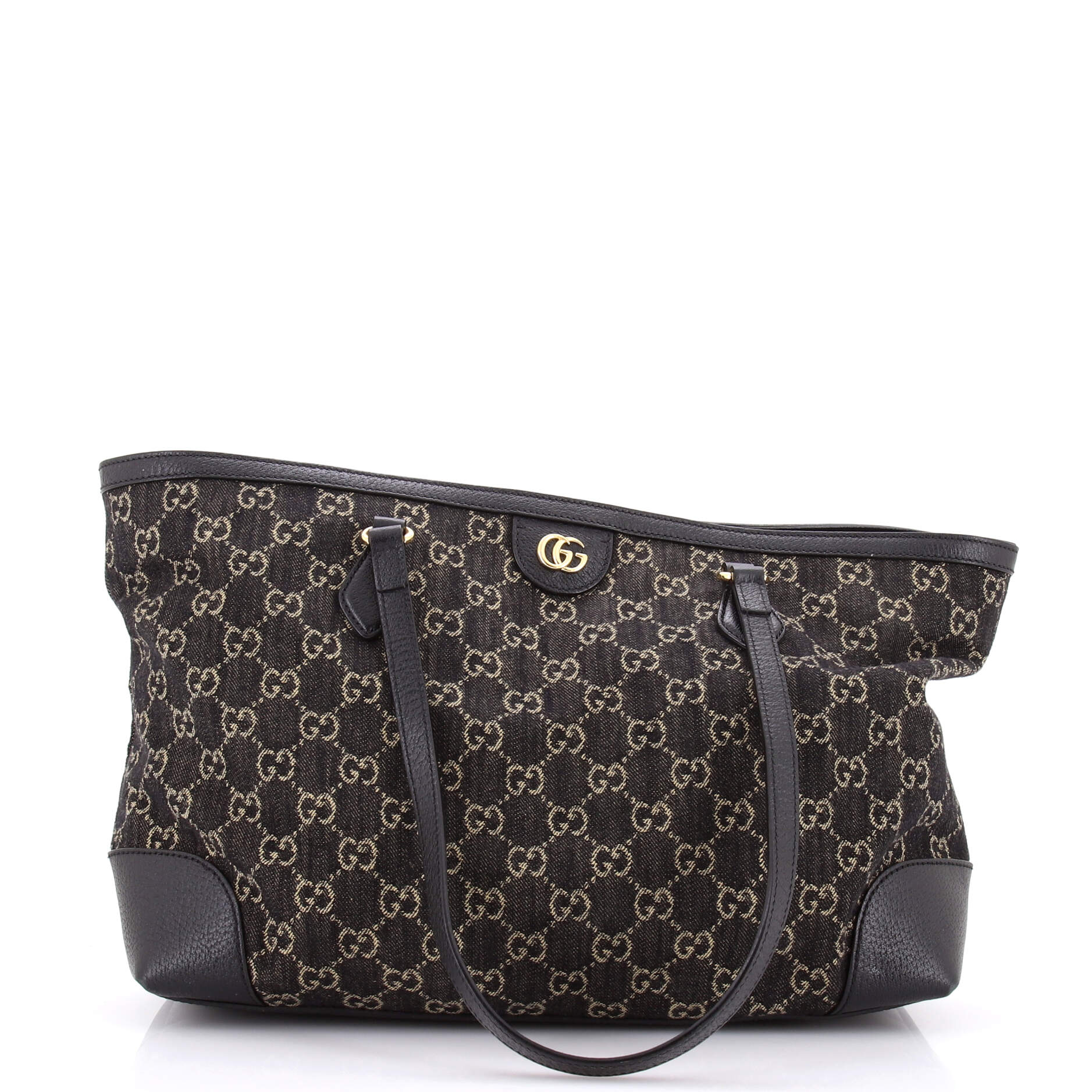Ophidia Shopping Tote GG Denim Medium