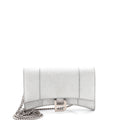 Hourglass Chain Wallet Glitter Leather