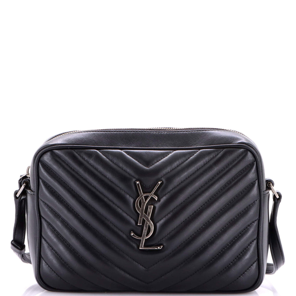 Lou Camera Bag Matelasse Chevron Leather Small