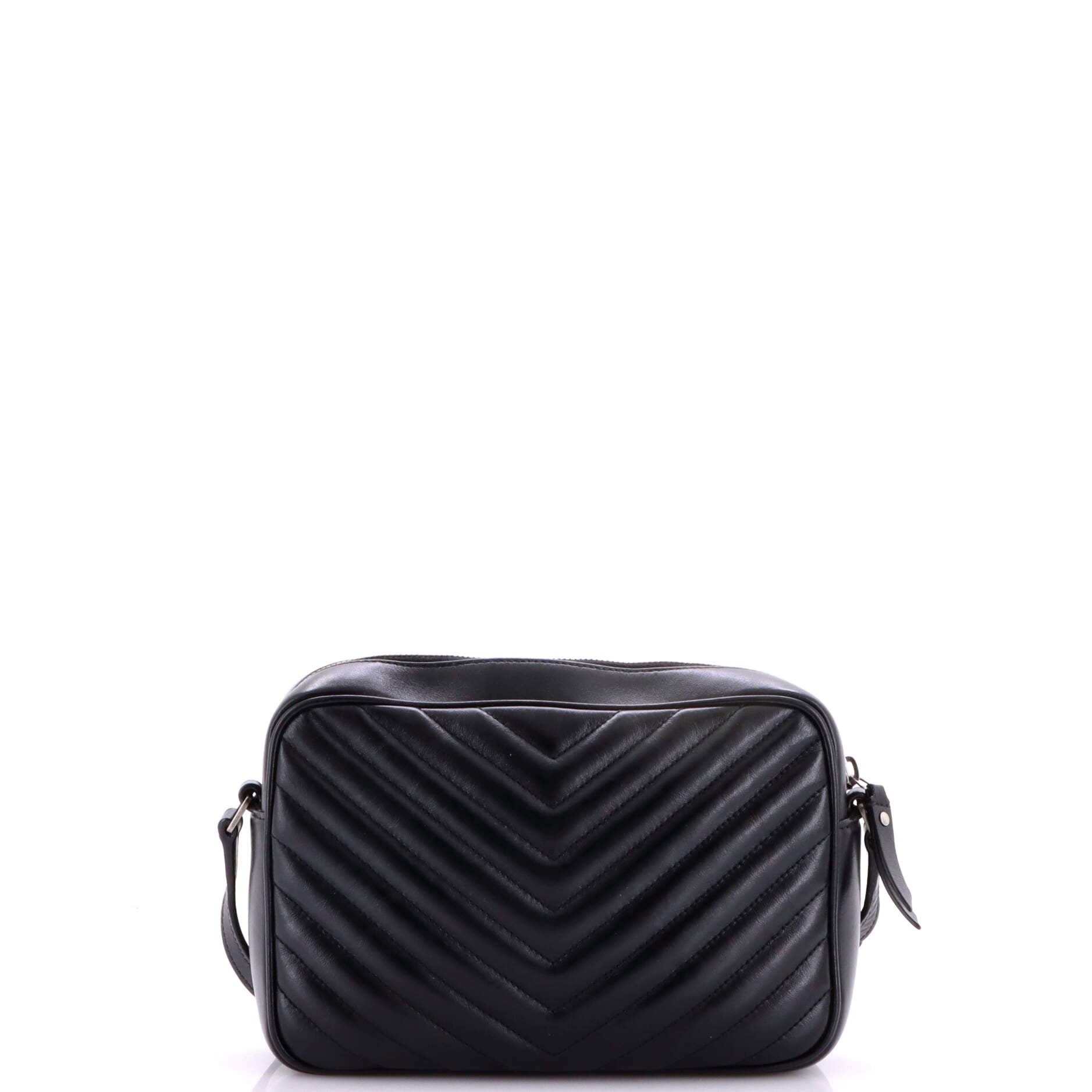 Lou Camera Bag Matelasse Chevron Leather Small